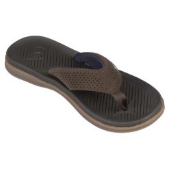 Japonki HALEIWA męskie. Brązowe klapki męskie Quiksilver, z gumy, sportowe. Za 99.99 zł.