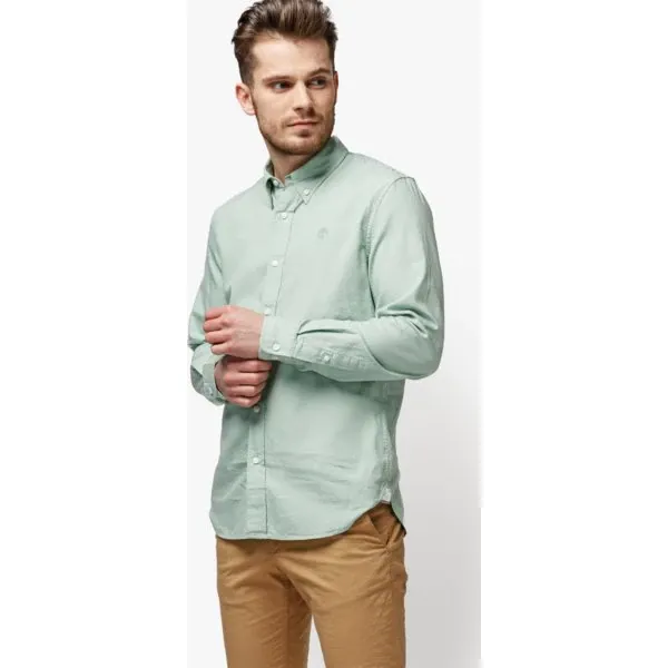 Timberland Koszula Ls Milford Solid Oxford Slim , zielony, rozmiar XXL. Zielone koszule męskie Timberland, m, z aplikacjami, z bawełny, klasyczne, bez kołnierzyka, bez ramiączek. W wyprzedaży za 219.99 zł.