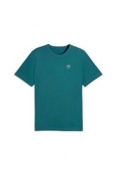 Puma Essentials Elevated, T-Shirt Uomo - Nero, Verde, Beige. Zielone t-shirty męskie Puma, xl, bez wzorów, z jersey, casualowe, bez kołnierzyka. Za 70.85 zł.