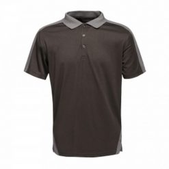 Męska Koszulka Polo Contrast. Czarne koszulki polo męskie Regatta, l, bez wzorów, z materiału, bez ramiączek. Za 156.99 zł.