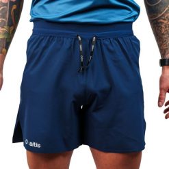 Szorty Oxsitis X-train. Niebieskie krótkie spodenki sportowe męskie OXSITIS, m, bez wzorów, z materiału, na fitness i siłownię. Za 301.00 zł.