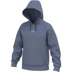 Bluza z kapturem Mizuno Athletic. Szare bluzy męskie Mizuno, l, bez wzorów, z materiału, z kapturem, na fitness i siłownię. Za 271.45 zł.