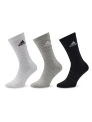 Adidas Skarpety długie Cushioned Crew Socks 3 Pairs IC1311 Szary. Szare skarpety damskie Adidas, bez wzorów, z bawełny. Za 59.99 zł.