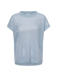 Nümph Sweter z krótkim rękawem - Numona Darlene Kobiety niebieski, XS. Niebieskie swetry damskie Nümph, xs, bez wzorów, z dzianiny, bez kołnierzyka, bez ramiączek, krótkie, bez kaptura. Za 199.95 zł.