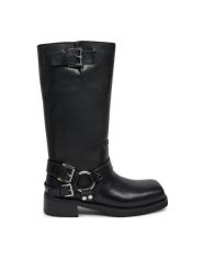 MICHAEL Michael Kors Oficerki 40F4CBFB7L Czarny. Czarne kozaki damskie MICHAEL Michael Kors, ze skóry, bez obcasa, na płaskiej podeszwie. Za 889.99 zł.