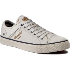 Tenisówki WRANGLER - Starry Low WM171030 White 51. Białe trampki męskie Wrangler, z gumy. W wyprzedaży za 189.00 zł.