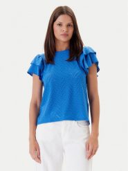 JDY Bluzka Carla 15351452 Niebieski Regular Fit. Niebieskie bluzki damskie JDY, xl, bez wzorów, z syntetyku, bez kołnierzyka, bez ramiączek. Za 59.99 zł.