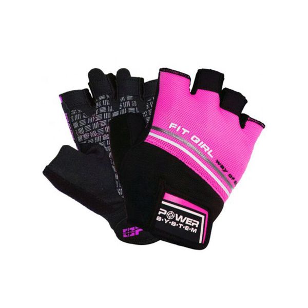 Rękawiczki fitness damskie Power-System Fit girl Evo. Czerwone rękawiczki damskie Power System, bez wzorów, sportowe. Za 50.00 zł.