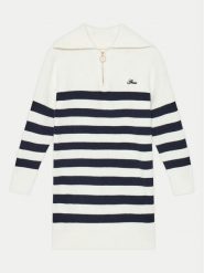 Guess Sukienka dzianinowa J4YK16 Z3FU0 Niebieski Regular Fit. Niebieskie sukienki dla dziewczynek Guess, z aplikacjami, z dzianiny, bez ramiączek. Za 179.99 zł.