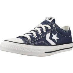 Buty CONVERSE STAR PLAYER 76 OX Niebieski. Niebieskie trampki i tenisówki damskie Converse, bez wzorów, z tkaniny, retro, bez zapięcia. Za 229.99 zł.