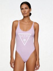 Guess Strój kąpielowy E6GJ43 KF442 Fioletowy. Fioletowe kostiumy jednoczęściowe damskie Guess, s, z aplikacjami, z syntetyku. Za 339.99 zł.