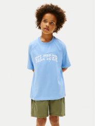 Tommy Hilfiger T-Shirt KB0KB09726 Niebieski Regular Fit. Niebieskie t-shirty dla chłopców Tommy Hilfiger, bez wzorów, z bawełny, bez ramiączek. Za 119.99 zł.