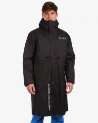 Narciarska kurtka przeciwdeszczowa Kilpi TEAM RAINCOAT-U. Czarne kurtki snowboardowe męskie Kilpi, m, bez wzorów, z materiału, bez kaptura, narciarskie. Za 578.00 zł.