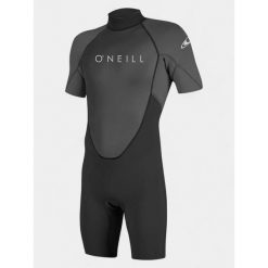 Neoprenowy Shorty Męski O'Neill Reactor-2 2Mm Back Zip S/S Spring. Czarne buty sportowe męskie O'Neill, z neoprenu, bez zapięcia, rowerowe. Za 389.00 zł.