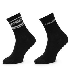 Skarpety długie Calvin Klein. Czarne skarpety damskie Calvin Klein, bez wzorów. Za 64.99 zł.