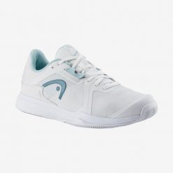Buty do tenisa damskie Head Sprint Team 3.5. Białe obuwie sportowe damskie Head, bez wzorów, z materiału, do biegania. Za 636.00 zł.