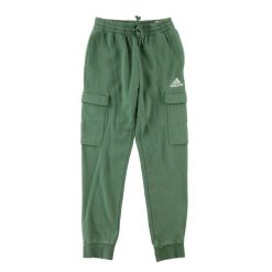 Second life - Spodnie dresowe męskie cargo Adidas - Jak nowy. Zielone spodnie sportowe męskie Adidas, l, bez wzorów, z dresówki, do biegania. Za 127.76 zł.