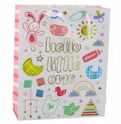 Torba Prezentowa Na Narodziny Dziecka Hello Little One 32 x 26 x 10 cm. Torby i plecaki dziecięce LEAN. Za 8.46 zł.
