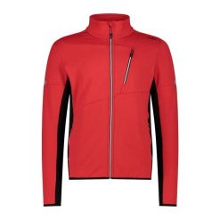 Golf męska turystyczne CMP 34E4107. Czerwone bluzy męskie CMP, l, bez wzorów, bez kaptura. Za 382.50 zł.