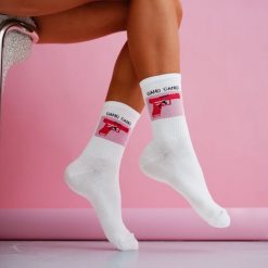 Białe skarpetki damskie gang gang 1229. Białe skarpety damskie Milena, bez wzorów, z bawełny. Za 16.90 zł.