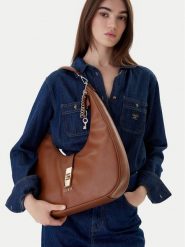 Guess Torebka Brooke HWBG98 97020 Brązowy. Brązowe torebki do ręki damskie Guess, z aplikacjami, ze skóry, bez dodatków. Za 679.99 zł.