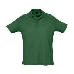 Męska Koszulka Polo Summer II. Zielone koszulki polo męskie SOL'S, l, bez wzorów, z bawełny, bez ramiączek. Za 62.99 zł.