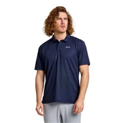 Koszulka Polo Slam Act Qd Dorosłych. Niebieskie koszulki polo męskie SLAM, m, bez wzorów, sportowe, bez ramiączek. W wyprzedaży za 249.30 zł.