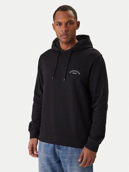 Jack & Jones Bluza College Logo 12288362 Czarny Regular Fit. Czarne bluzy męskie Jack & Jones, m, bez wzorów, z bawełny, bez kaptura. Za 149.99 zł.