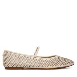 Baleriny LAUREN RALPH LAUREN. Białe baleriny damskie Lauren Ralph Lauren, bez wzorów, bez obcasa. Za 638.99 zł.