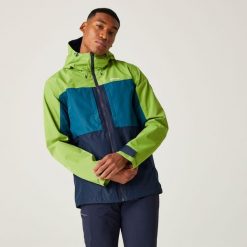 Maland męska kurtka przeciwdeszczowa. Zielone kurtki męskie Regatta, m, bez wzorów, z materiału, trekkingowe. Za 159.99 zł.