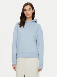 Calvin Klein Bluza K20K208126 Błękitny Regular Fit. Niebieskie bluzy damskie Calvin Klein, xs, bez wzorów, z bawełny, bez kaptura. Za 239.99 zł.