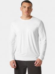 T-shirt Męski Helly Hansen Shine Solen Ls Crew. Białe bluzki z długim rękawem męskie Helly Hansen, m, bez wzorów, z materiału, bez kołnierzyka. Za 299.00 zł.