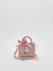 Torebka z apaszką Miffy - różowy. Czerwone torby i plecaki dziecięce Reserved, ze skóry, małe. Za 69.99 zł.
