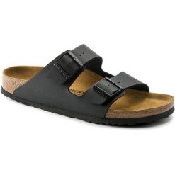 Klapki turystyczne uniseks Birkenstock Arizona 791. Czarne klapki męskie Birkenstock, z materiału, młodzieżowe. Za 399.92 zł.