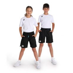 Spodenki Arena Junior Team Bermuda Panel. Czarne szorty sportowe damskie Arena, m, bez wzorów, z materiału, eleganckie, na fitness i siłownię. Za 159.00 zł.
