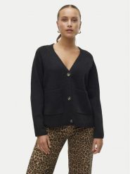 Vero Moda Kardigan Boom 10320457 Czarny Loose Fit. Czarne kardigany damskie Vero Moda, m, bez wzorów, z syntetyku. Za 199.99 zł.