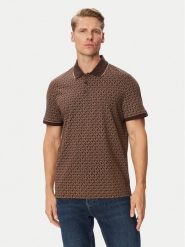 MICHAEL Michael Kors Polo CS650V848T Brązowy ciemny Regular Fit. Brązowe koszulki polo męskie MICHAEL Michael Kors, m, bez wzorów, z bawełny, bez ramiączek. Za 439.99 zł.