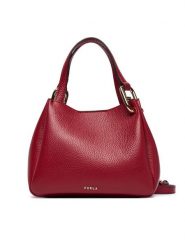 Furla Torebka Nuvola Mini WE00907 HSF000 CN CGQ00 Bordowy. Czerwone torebki do ręki damskie Furla, bez wzorów, ze skóry, bez dodatków. Za 1,439.00 zł.