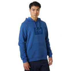 Bluza sportowa męska Helly Hansen 53289636. Niebieskie bluzy męskie Helly Hansen, m, bez wzorów, z kapturem. W wyprzedaży za 276.55 zł.
