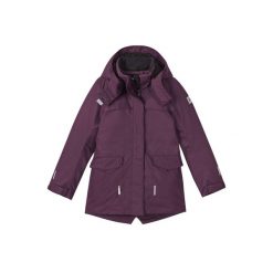 Dziewczęca kurtka narciarska Reima Pikkuserkku. Fioletowe buty zimowe dziewczęce Reima, bez wzorów, bez zapięcia. Za 508.50 zł.