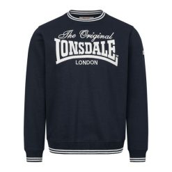 Bluza Lonsdale Clifton. Niebieskie bluzy męskie Lonsdale, m, bez wzorów, bez kaptura. Za 296.50 zł.