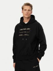 Calvin Klein Jeans Bluza LV04RF247G Czarny Regular Fit. Czarne bluzy męskie Calvin Klein Jeans, m, bez wzorów, z bawełny, bez kaptura. Za 489.99 zł.