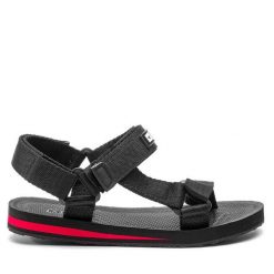 Sandały Big Star Shoes. Czarne sandały damskie BIG STAR SHOES, bez wzorów, bez obcasa, na płaskiej podeszwie, bez zapięcia. Za 89.99 zł.