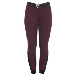 Letnie damskie spodnie slim z elastycznej tkaniny technicznej. Niebieskie spodnie materiałowe damskie EQUESTRO, bez wzorów, z elastanu. Za 309.50 zł.