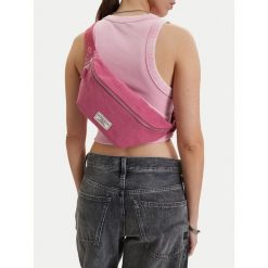 Torebka Guess Jeans. Czerwone torebki do ręki damskie Guess Jeans, z aplikacjami, z jeansu, bez dodatków. Za 99.99 zł.