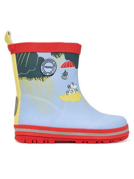 Reima Kalosze Moomin Magisk Rain Boots 5400001B-61A1 Niebieski. Niebieskie kalosze dziewczęce Reima, bez wzorów. Za 148.99 zł.
