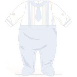 Cangurino Chłopięce Śpioszki, 50, Białe/Niebieskie. Śpioszki niemowlęce marki Pollena Savona. Za 49.00 zł.
