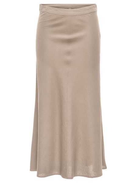 ONLY Spódnica midi Goa 15363690 Beżowy Regular Fit. Brązowe spódnice damskie Only, l, bez wzorów, z wiskozy, midi. Za 97.99 zł.