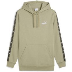 Bluza z kapturem Puma Ess Tape Hoodie Fl, Mężczyźni. Brązowe bluzy męskie Puma, m, bez wzorów, z bawełny, z kapturem. Za 390.00 zł.