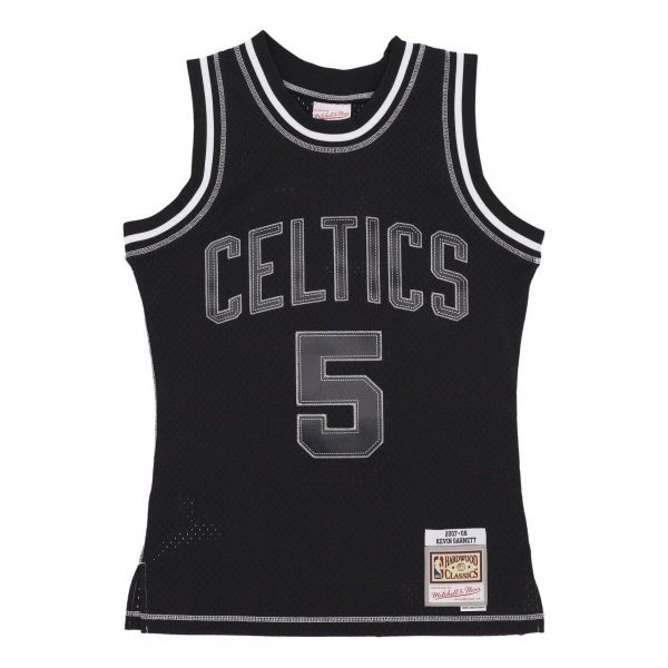 Koszulka męska do koszykówki Mitchell & Ness Jersey Celtics Kevin Garnett. Czarne koszulki sportowe męskie Mitchell & Ness, m, bez wzorów, z jersey, bez kołnierzyka, bez ramiączek, do koszykówki. Za 559.00 zł.